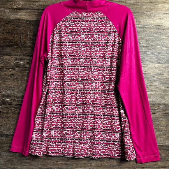 Columbia Pink Omni-Wick Advanced Evaporation Graphic Long Sleeve Shirt - Picture 6 of 7